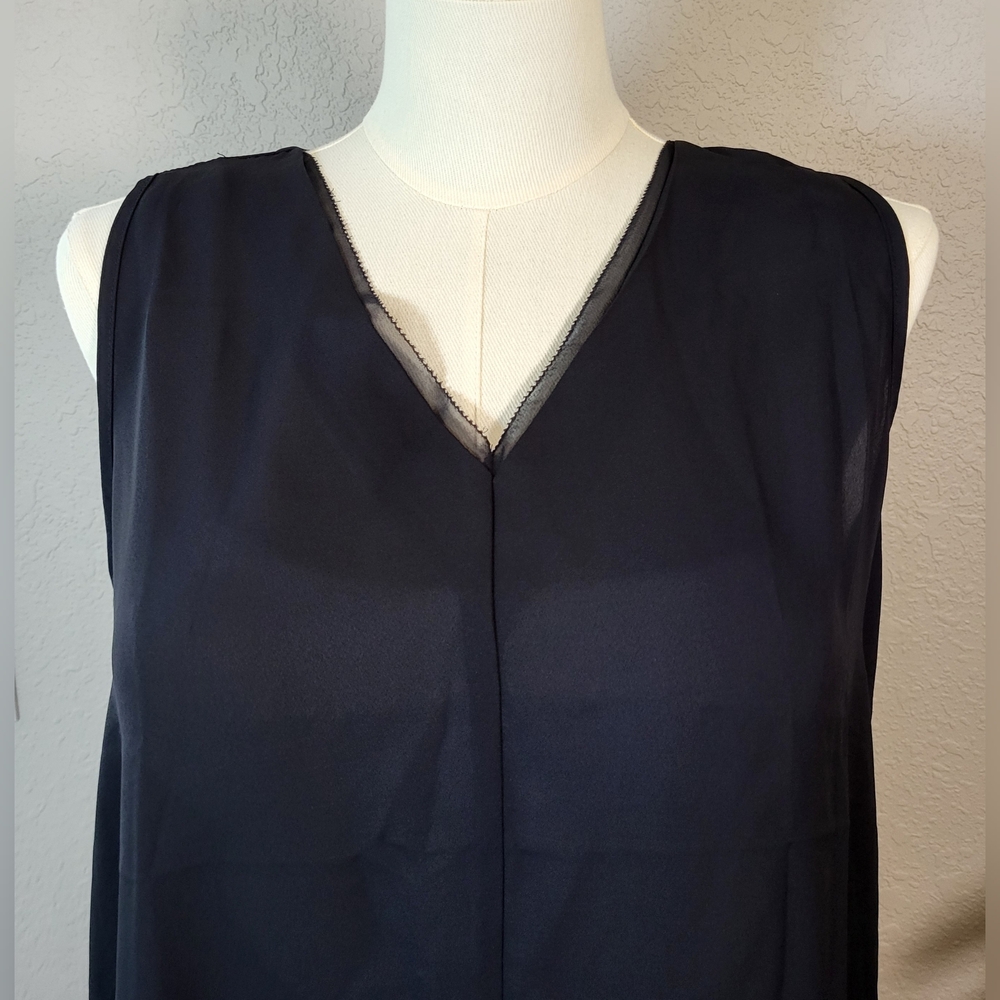 CATO Solid Black Sleeveless Women's Top - Plus Size 18/20W or Size 2X - Picture 5 of 6
